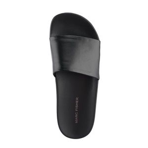 NIB NEW Marc Fisher Sarri Slides in Black  Size 8